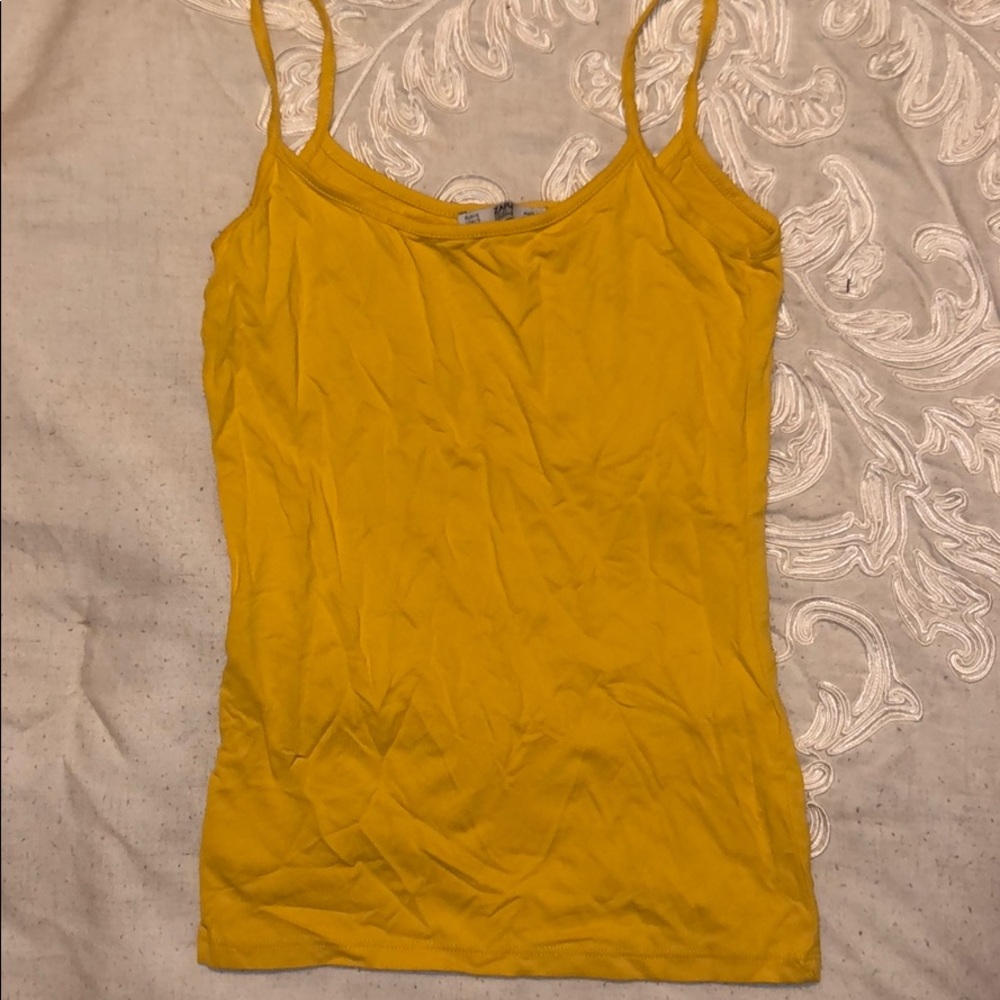 Mustard yellow tank